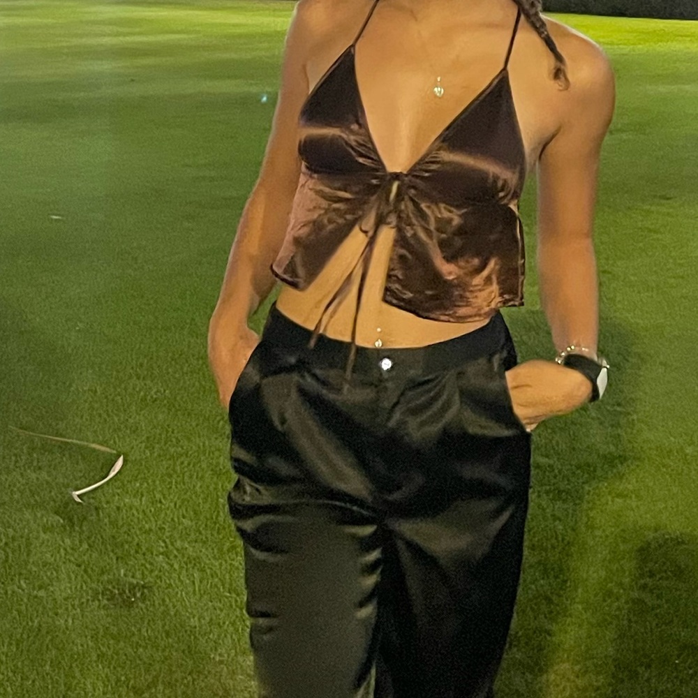 Satin H&M Crop Tops